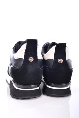 Sneakersy LEATHER WEDGE SNEAKER BLACK TOMMY HILFIGER