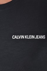 T-shirt SLIM SLUB COTTON BLACK CALVIN KLEIN JEANS