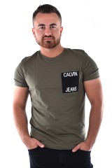 T-shirt POCKET OLIVE CALVIN KLEIN JEANS