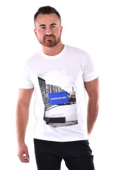 T-shirt PHOTOGRAPHIC CITY SPORT WHITE CALVIN KLEIN JEANS