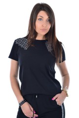 T-shirt ARMS IN FLY NERO PATRIZIA PEPE