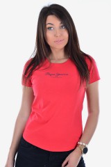 T-shirt VIRGINIA NEW LIPSTICK RED PEPE JEANS