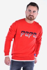 Sweter LUIS  FLAME RED PEPE JEANS