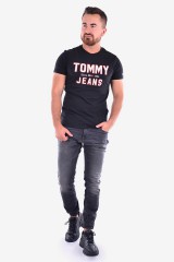 T-shirt TJM ESSENTIAL 1985 LOGO TEE BLACK TOMMY JEANS