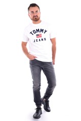 T-shirt TJM USA FLAG TEE WHITE TOMMY JEANS