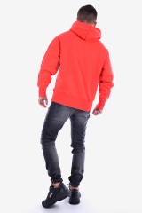 Bluza TJM TOMMY BADGE HOODIE RED TOMMY JEANS
