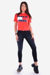 T-shirt TJW TOMMY FLAG TEE RED TOMMY JEANS