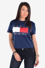 T-shirt TJW TOMMY FLAG TEE NAVY BLUE TOMMY JEANS