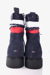 Botki PADDED NYLON LACE UP BOOT MIDNIGHT TOMMY JEANS