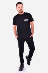 T-shirt ET LOGO COMPACT BLACK VERSACE JEANS COUTURE
