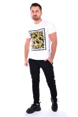 T-shirt ART JERSEY 30 WHITE VERSACE JEANS COUTURE