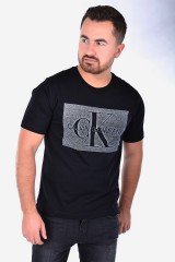 T-shirt MONOGRAM BOX LOGO BLACK CALVIN KLEIN JEANS
