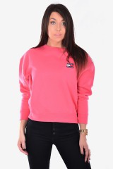 Bluza TJW TOMMY BADGE CREW PINK TOMMY JEANS