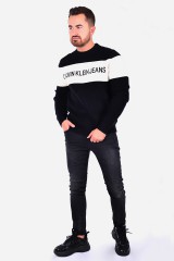 Sweter WOOL COLOUR BLOCK BLACK CALVIN KLEIN JEANS