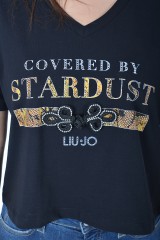 T-shirt STARDUST NERO LIU JO