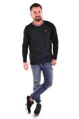 Sweter TJM SOLID SWEATER DARK GREY TOMMY JEANS
