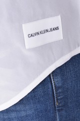 Koszula RELAXED TAPE TRIM WHITE CALVIN KLEIN JEANS