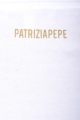 T-shirt BLACK PATCHES BIANCO PATRIZIA PEPE