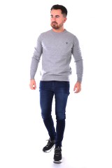 Sweter STRETCH COTTON GREY GUESS