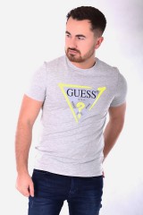 T-shirt TRIANGLE SPRAYER LOGO GREY GUESS