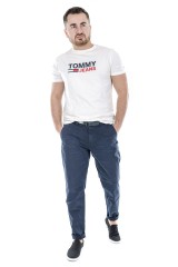 T-shirt CORP LOGO TEE WHITE TOMMY JEANS
