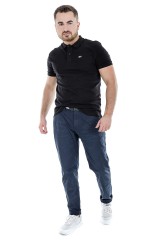 Polo TJM CLASSICS SOLID STRETCH BLACK TOMMY JEANS