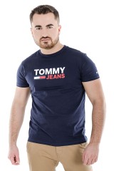 T-shirt CORP LOGO TEE NAVY TOMMY JEANS