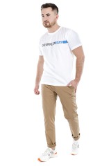 T-shirt STRIPE INSTITUTIONAL LOGO WHITE CALVIN KLEIN JEANS