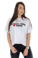 T-shirt LOVE PARIS WHITE MICHAEL KORS
