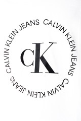 T-shirt ROUND LOGO MONOGRAM WHITE CALVIN KLEIN JEANS