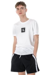 T-shirt FRONT MONOGRAM REGULAR WHITE CALVIN KLEIN JEANS