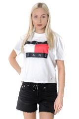 T-shirt TJW TOMMY FLAG TEE WHITE TOMMY HILFIGER
