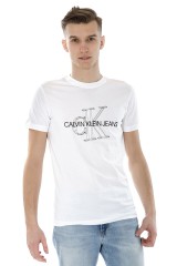 T-shirt 3D MONOGRAM SLIM TEE WHITE CALVIN KLEIN JEANS