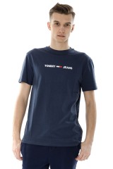 T-shirt TJM STRAIGHT SMALL LOGO TEE NAVY TOMMY JEANS