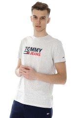 T-shirt TJM CORP LOGO TEE GREY TOMMY JEANS