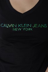 T-shirt BETTER COTTON INITIATIVE BLACK CALVIN KLEIN JEANS