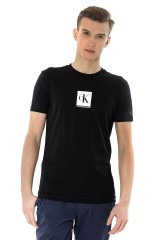 T-shirt FRONT MONOGRAM REGULAR BLACK CALVIN KLEIN JEANS