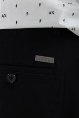 Spodnie materiałowe BLACK TROUSER ARMANI EXCHANGE