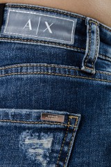 Szorty jeansowe INDIGO DENIM ARMANI EXCHANGE