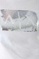 T-shirt WHITE GROUND SEQUINS ARMANI EXCHANGE