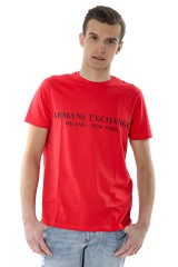 T-shirt LOGO MILANO ABSOLUTE RED ARMANI EXCHANGE