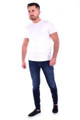 T-shirt COTTON STRETCH SLIM WHITE TRUSSARDI JEANS