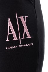 Spodnie dresowe AX MONOGRAM LOGO BLACK ARMANI EXCHANGE