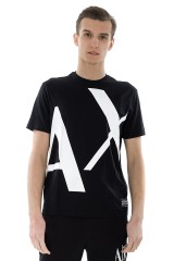 T-shirt ALL MONOGRAM BLACK ARMANI EXCHANGE