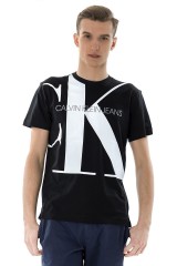 T-shirt UPSCALE MONOGRAM LOGO BLACK CALVIN KLEIN JEANS
