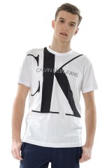 T-shirt UPSCALE MONOGRAM LOGO WHITE CALVIN KLEIN JEANS