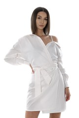 Sukienka SHOULDER WHITE GUESS