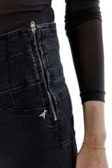 Spodnie jeansowe HIGH WAIST SLIM PATRIZIA PEPE