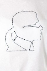 T-shirt PROFILE RHINESTONE TEE KARL LAGERFELD
