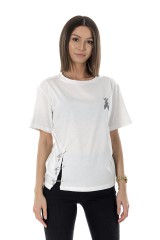 T-shirt ROCK PIN WHITE PATRIZIA PEPE